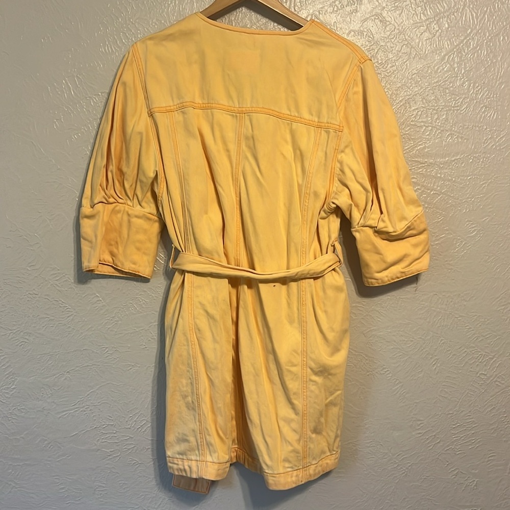ASOS Light Yellow Belted Mini Dress - Picture 9 of 9